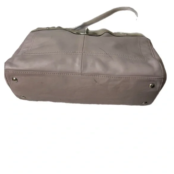 Coach Purple Shoulder Bag with Turnlock Closure - Picture 3 of 8